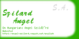 szilard angel business card